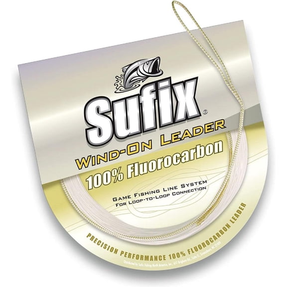 Sufix Wind-On Fluorocarbon Fishing Leader 33 Feet