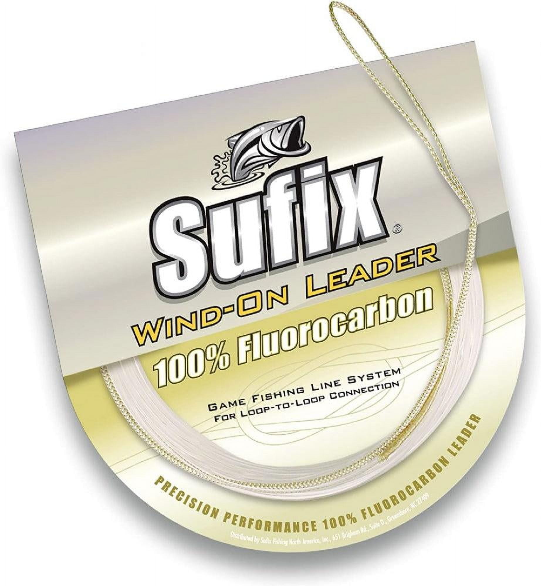 Sufix Windon Fluorocarbon Leader Fishing Line33Feet Leader (Clear, 100Pound)