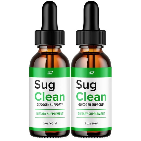 Sug Clean Drops Healthy Formula - SugClean Liquid All Natural Healthy Levels, Extra Strength, Sug Clean Reviews, 2 Pack, 2 Month Supply