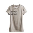 thumbnail image 1 of Suga Suga How'd Ya Get So Fly Women's Fashion Relaxed T-Shirt Tee Heather Tan Medium, 1 of 3