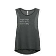 thumbnail image 1 of Suga Suga How'd Ya Get So Fly Women's Fashion Sleeveless Muscle Workout Yoga Tank Top Charcoal Grey 2X-Large, 1 of 3