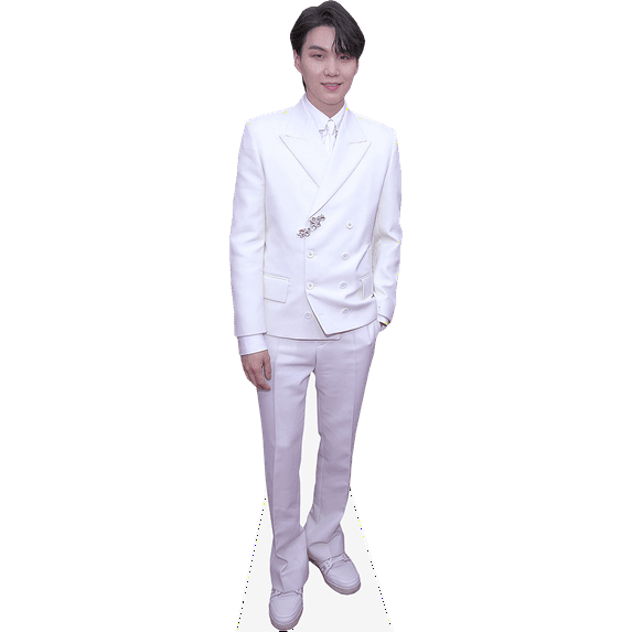 Suga (White Suit) Lifesize Cardboard Cutout Standee