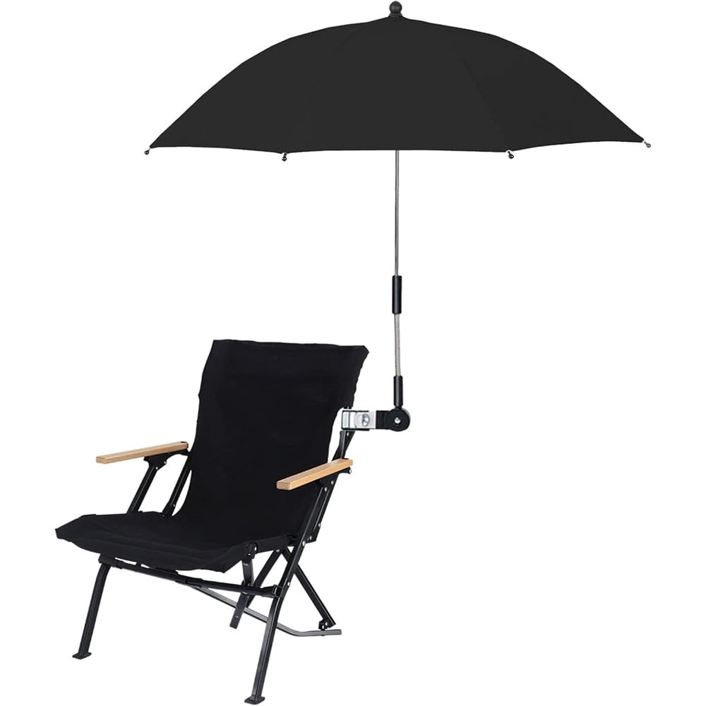 Sugagale Adjustable Sun Shade Umbrella with Clamp for Strollers, Beach Chairs, and Wheelchairs