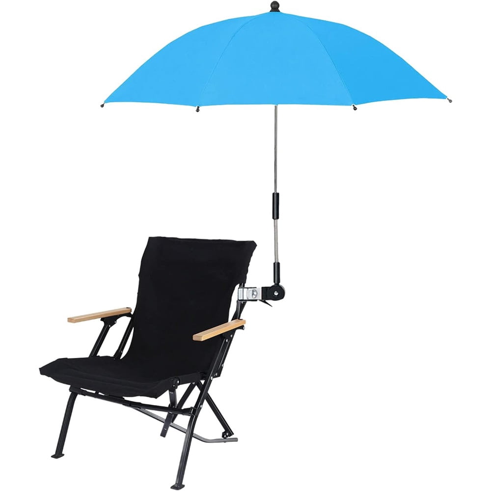 Sugagale Adjustable Sun Shade Umbrella with Clamp for Strollers, Beach Chairs, and Wheelchairs