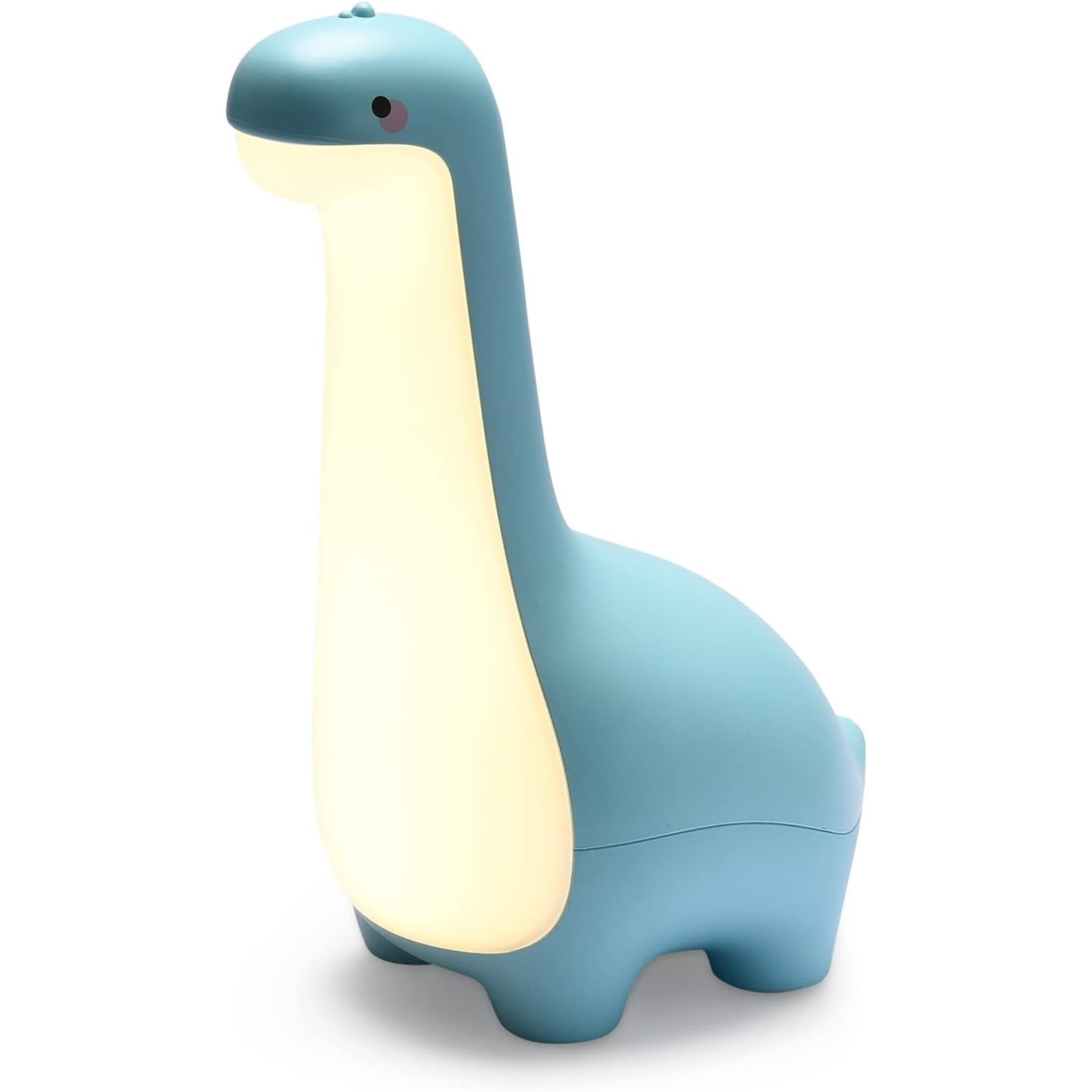 Sugagale Blue Dinosaur Night Light for Kids, Rechargeable ABS LED Nursery Lamp, Animal-Shaped Toddler Nightlight for Baby Bedroom & Nightstand