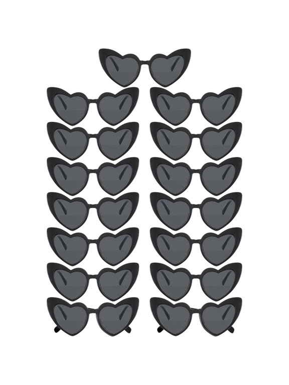 Heart Shaped Sunglasses for Women,Fashion Cat Eye Mod Style Retro Glasses