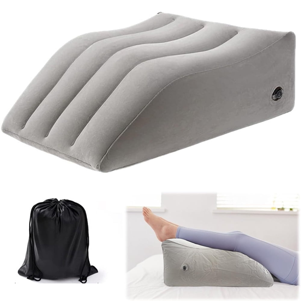 Sugagale Leg Elevation Pillows, Inflatable Wedge Pillows for Sleeping, Legs Reduce Swelling, Blood Improve Circulation, Back Pain Relief