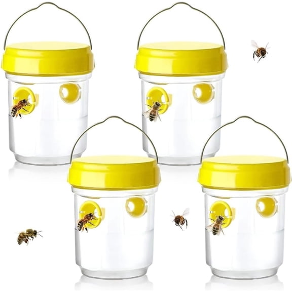 Sugagale Wasp Traps Outdoor Hanging, Reusable Yellow Jacket & Hornet Trap, Carpenter Bee & Insect Catcher for Yard, Garden, Patio