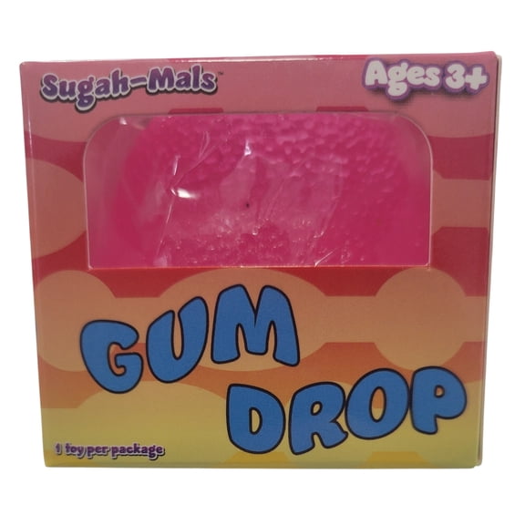 Sugah-Mals 2.5 Inch Pink Gum Drop Shaped Squishy