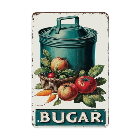 Sugar And Spice Creative Gift Tin Art - Unique Design - Housewarming Gift