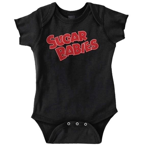 Sugar Babies Classic Candy Logo Romper Boys or Girls Infant Baby Brisco Brands 12M