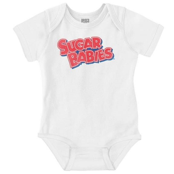 Sugar Babies Logo Favorite Candy Romper Boys or Girls Infant Baby Brisco Brands 18M