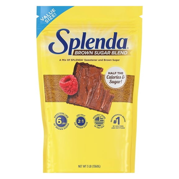 Sugar Blend Low Calorie Sweetener For Baking 3 Pound Value Size 1360 Grams Resealable Bag Splenda...