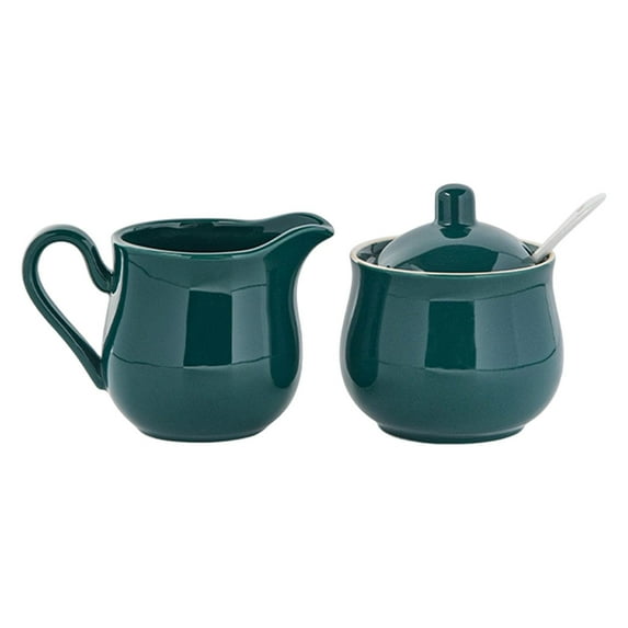 Sugar Bowl Creamer Jug Ceramic Container Sturdy Construction Classic Style for Dining Table and Home