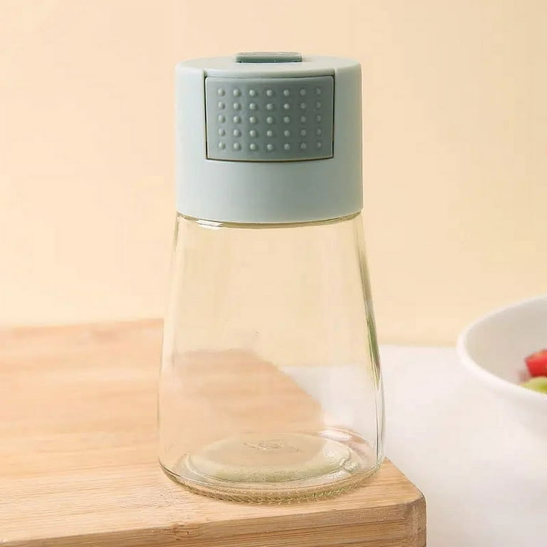 Metering Salt Shaker Push Type Seasoning Salt Dispenser Salt Tank Sugar  Bottle Spice Pepper Salt Shaker Jar Can Bottle