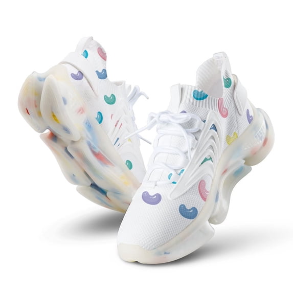 Sugar Candy Walking Shoes for Men Woman Lightweight Tennis Fashion Elastic Sports Shoes Cushion Basketball Shoes