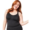 thumbnail image 1 of Sugar Candy Women's Fuller Bust Seamless Lounge Tank (for G-L US / F-HH UK cups), Charcoal, X-Large, 1 of 7