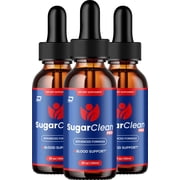 Sugar Clean Pro Liquid Drops   SugarClean Pro Extra Strength Natural Blend Healthy Organic Support, 3 Pack, 3 Month Supply
