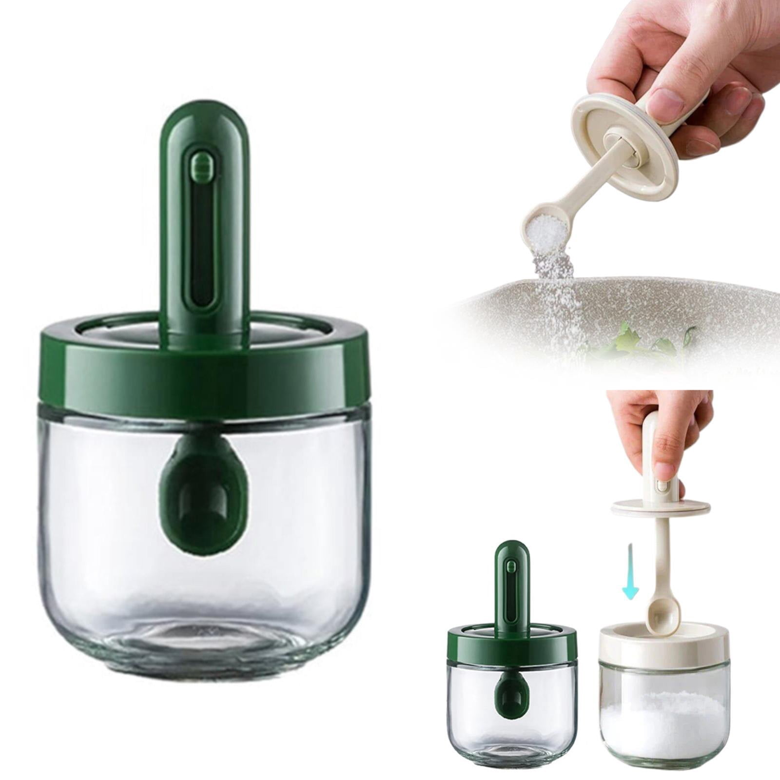 Sugar Container with Spoon and Lid - Glass Jars for Cooking, Large ...
