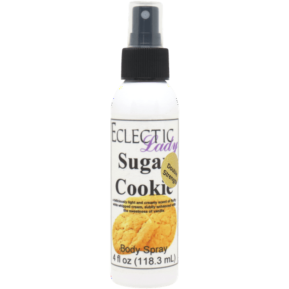 Sugar Cookie Body Spray, Eclectic Lady, Hydrating Mist, Unisex (Double Strength), 4 oz