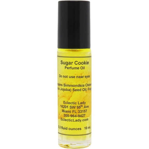 Sugar Cookie Perfume Oil, 0.3 Oz Portable Roll-On Fragrance