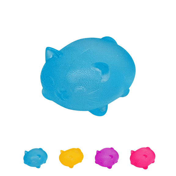 Sugar Cool Cats Squishy Toys, Stress Cat Sensory Fidget Toy, Maltose Filled Squeeze Cat Toys, Slow Rising Squishy Stress Ball for Anxiety Relief & Focus, Sensory Play 1pcs Blue