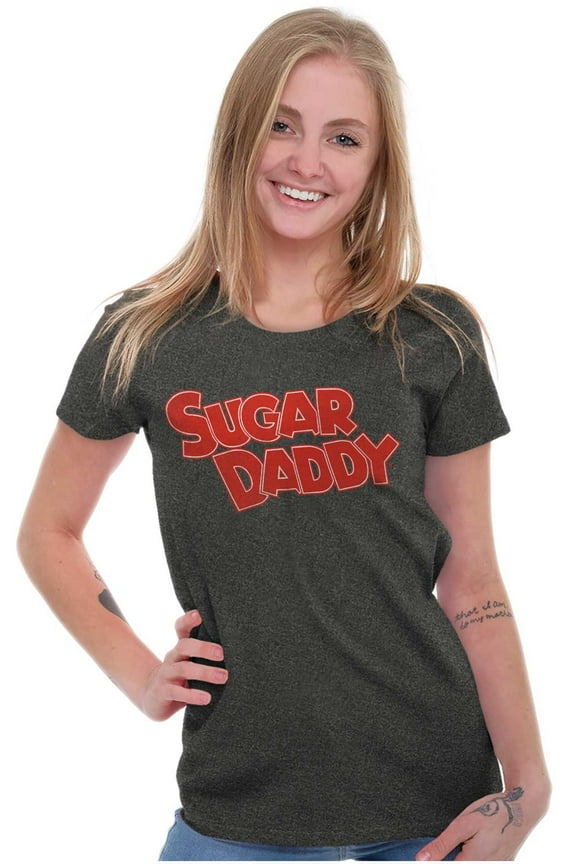 Sugar Daddy Classic Caramel Candy Women's T Shirt Ladies Tee Brisco Brands S