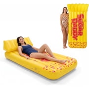 Sugar Daddy Extra Large Pool Floats for Adult Heavy Duty, Inflatable Pool Rafts, Fun Pool Floatie, Floating Lounger with Cup Holder