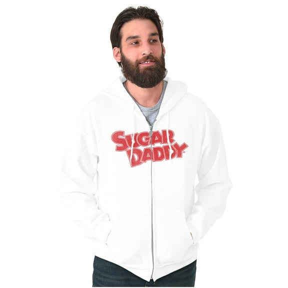Sugar Daddy Logo Favorite Candy Zip Up Hoodie Men's Women's Brisco Brands M