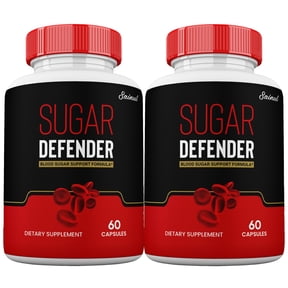 Sugar Defender Advanced Formula Capsules, Official Formula, Maximum Strength Supplement 2 Month Supply (2 Pack)