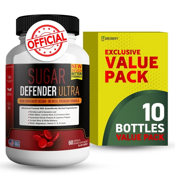Sugar Defender Ultra - Advanced Formula with Vitamins, Minerals, Banaba Leaf,
