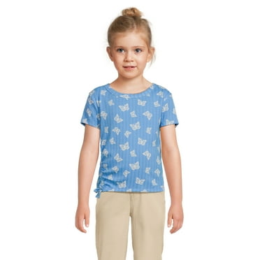 Sugar & Diamonds Girls Short Sleeve Cinch Top, Sizes 4-18