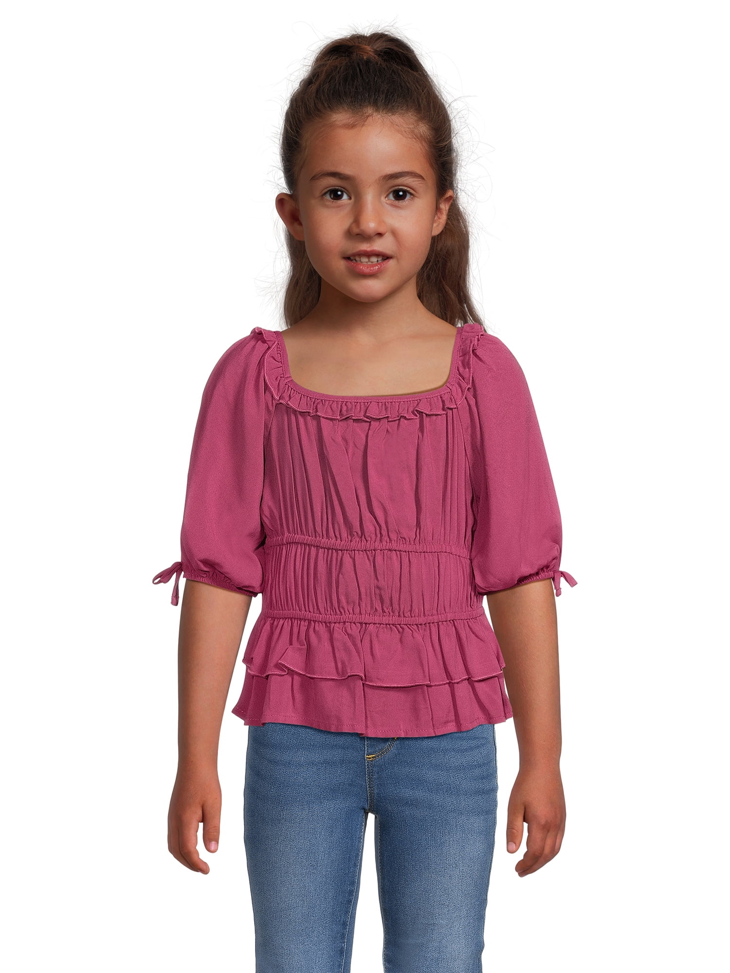 girls peasant top