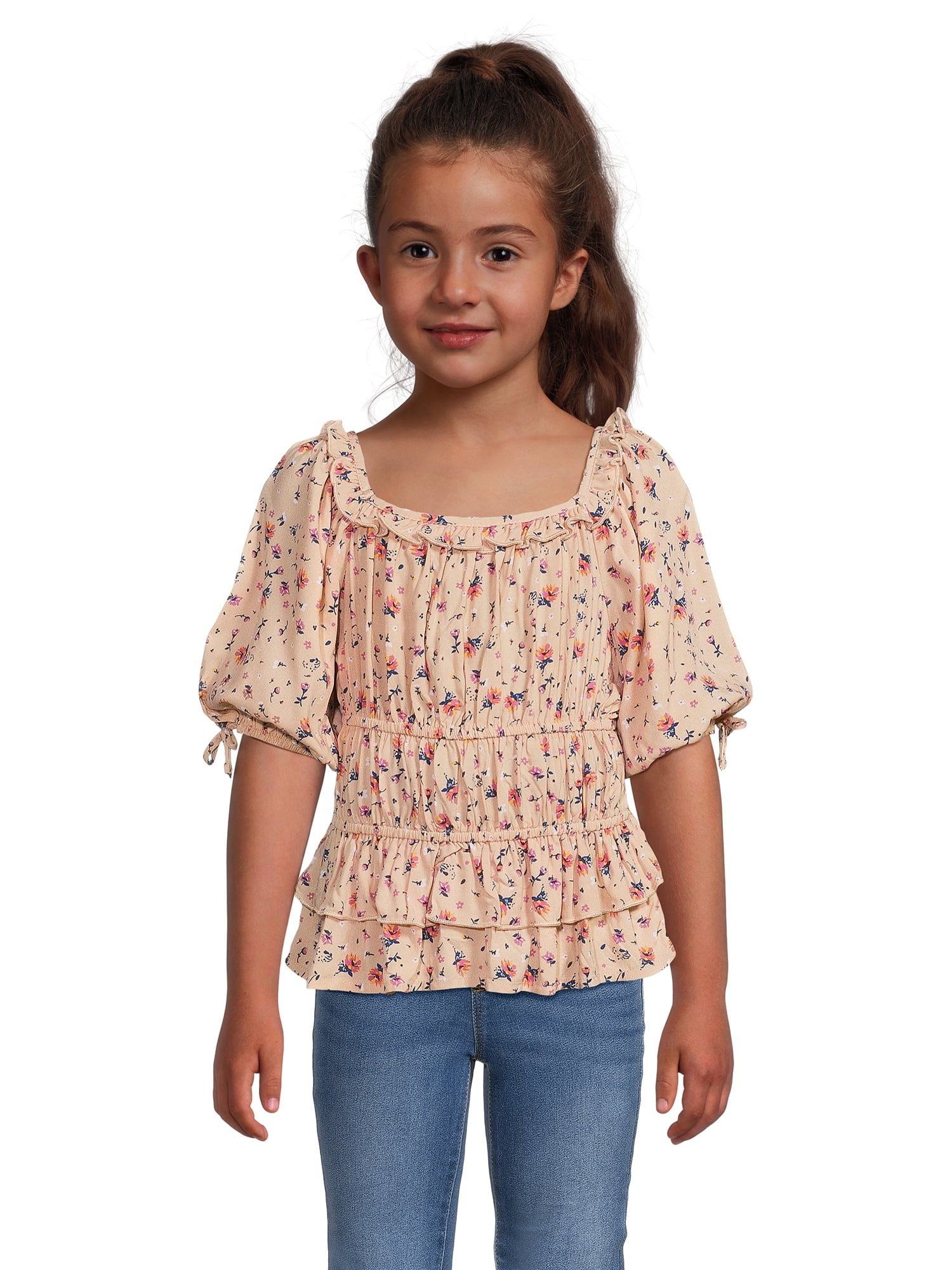 girls peasant top