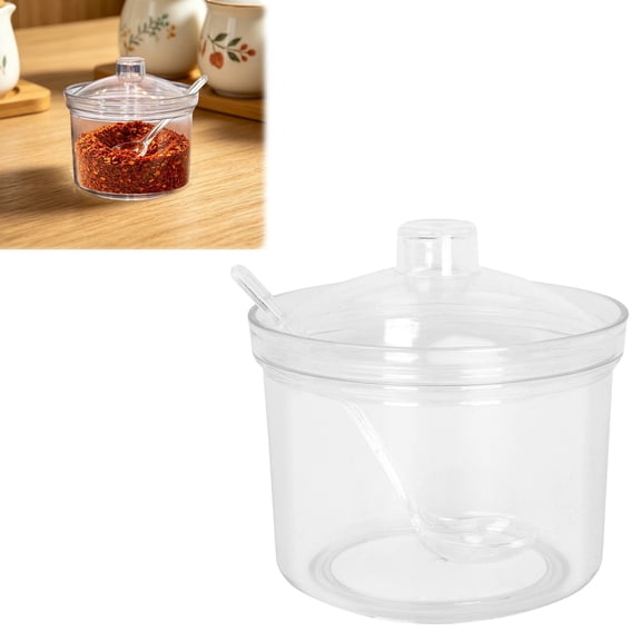 Sugar Dispenser, Acrylic Jar With Pour Spout for Kitchen, Seasoning Container for Counters And Baking Stations, bldnkj, 1 Pack