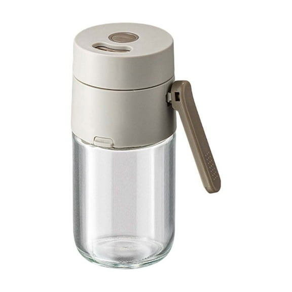 Sugar Dispenser with Pour Spout Weighted Pourer Clear Sugar Shaker Dispenser Sugar Container Glass Jar Coffee Bar Accessories and Organizer Accessories for Creamer, Tea and Baking(180ml)