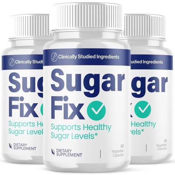 Sugar Fix Blood Balance Support Pills Advanced Formula Vitamin Supplement SugarFix 180 Capsules