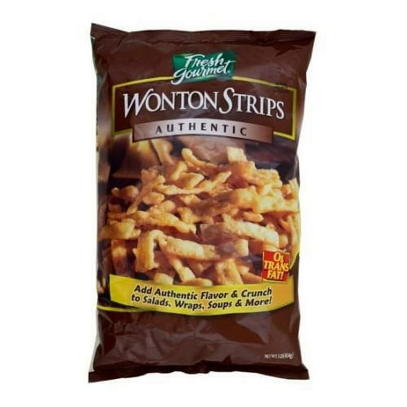 Sugar Foods Fresh Gourmets Wonton Strips, 1 Pound -- 10 per case.