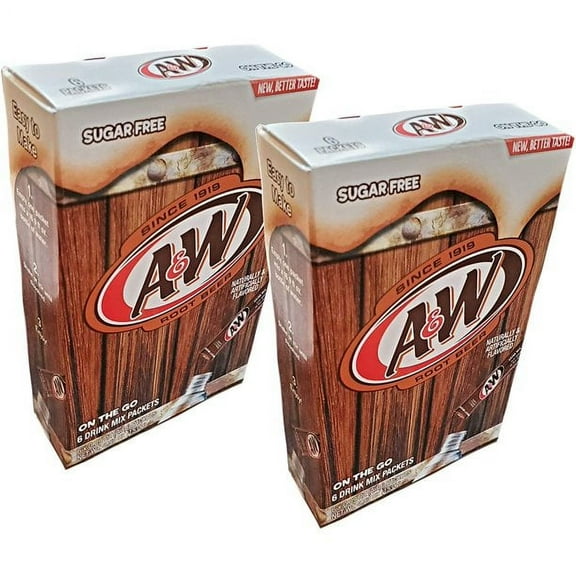 Sugar Free A&W Rootbeer Powder Mix, 6-ct. (2 pack)