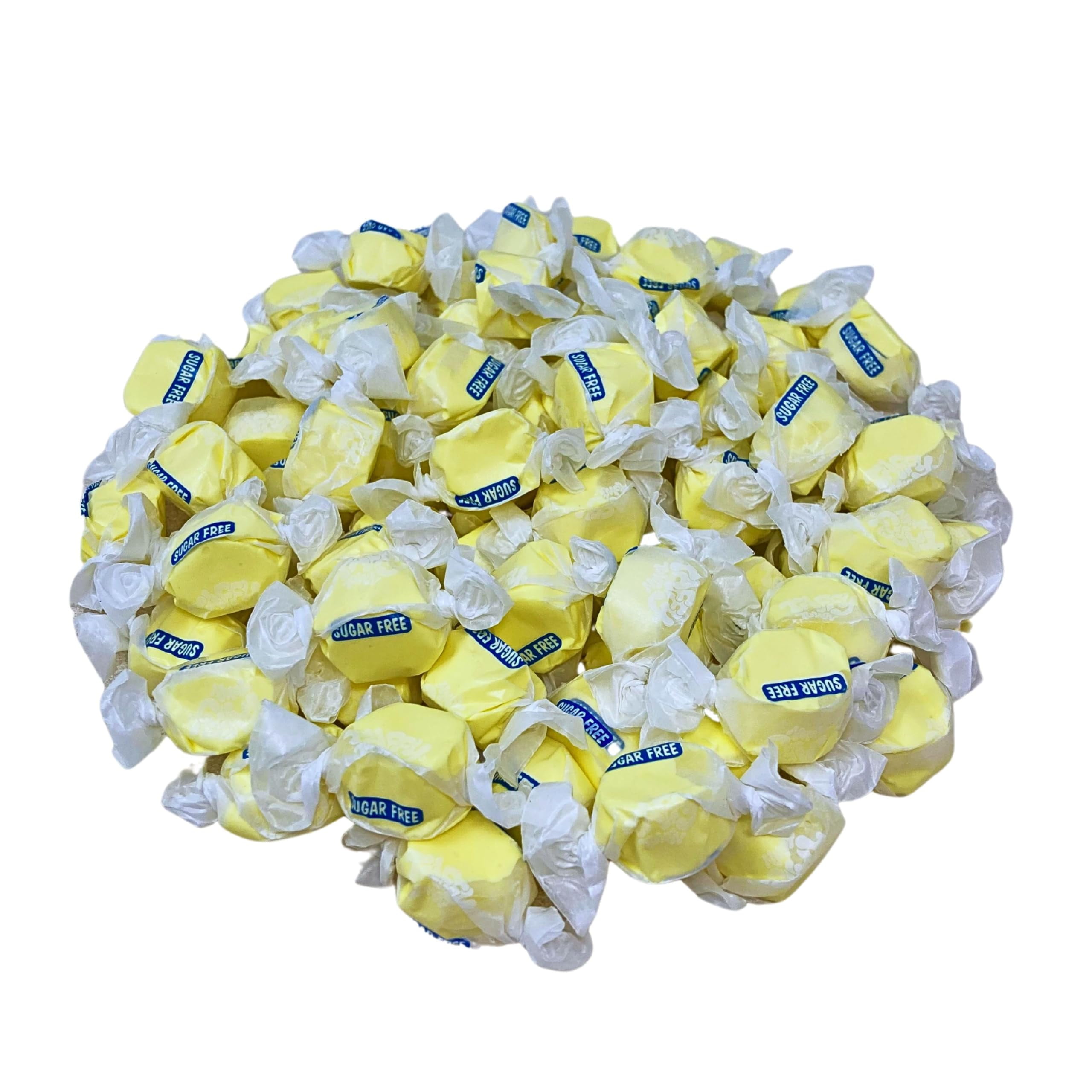Sugar Free Banana Salt Water Taffy 1lb (16oz) Bulk Bag Individually