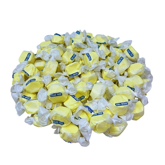 Sugar Free Banana Salt Water Taffy - 1lb (16oz) Nut Free, Gluten Free,Diabetic & Keto Friendly
