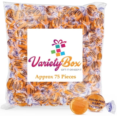 Sugar Free Butterscotch Candy Arcor - 1LB Bag   Individually Wrapped Keto And Diabetic Friendly