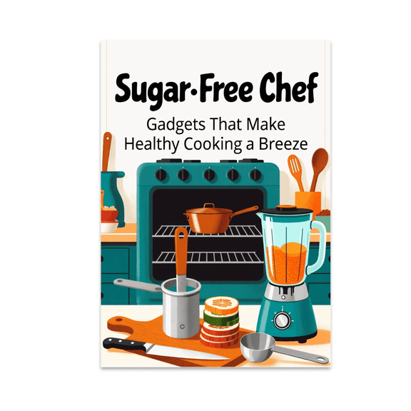 Sugar-Free Chef Healthy Cooking Poster - Kitchen Decor Enthusiast - 13x19 Poster Print