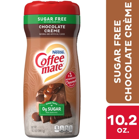 Sugar Free Chocolate Creme Powdered Creamer, 10.2 Oz | Bundle of 5 Each