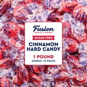 Sugar Free Cinnamon Hard Candy Arcor- 1lb Bulk Bag (Approx. 80 pieces), Individually Wrapped | Premium Sugar Free Cinnamon Candy | Delicious Cinnamon Candy Sugar Free Treats