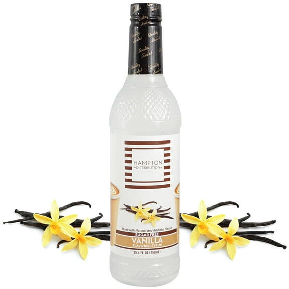 Sugar Free Coffee Syrup, Vanilla Flavor Drink Mix 25.4 Fl Oz Pack of 1, Sugar Free Caramel Syrup, Zero Calorie Flavoring for Lattes, Shakes, Food, Snacks & More, Gluten Free
