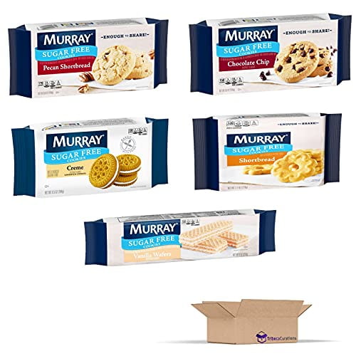 Sugar Free Cookie Variety by Murray Creme, Chocolate Chip, Pecan