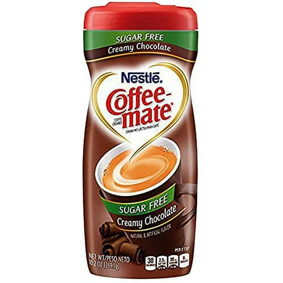 Sugar Free Creamy Chocolate Coffee-Mate Coffee Creamer, 10.2 oz, 2 Pack