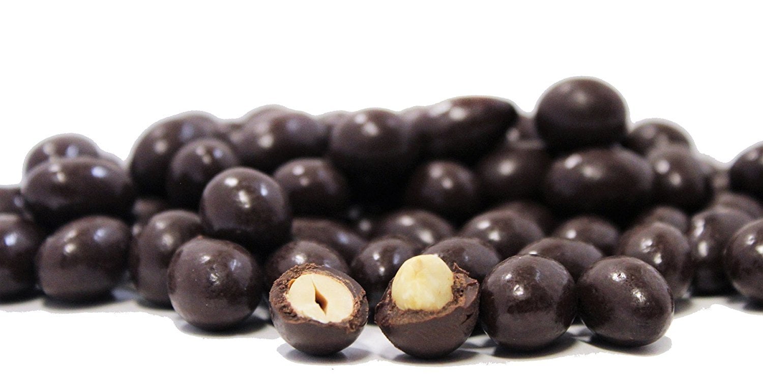 Sugar Free Dark Chocolate Covered Peanuts by Its Delish, Half Pound 8 Oz Bag Kosher Parve and Vegan Semisweet Chocolate