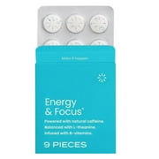 Sugar-Free Energy Mint Gum - Fresh Breath & Focus Booster with L-Theanine for Mental Clarity, On-The-Go Oral Care